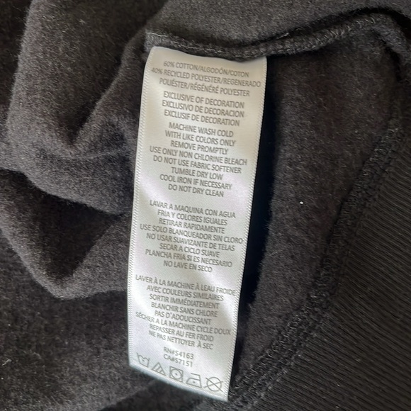 Calvin Klein Black Zip-Up Hoodie with Hood - Picture 6 of 6